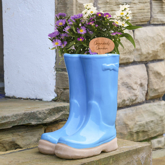Winter Garden Welly Boot Planter