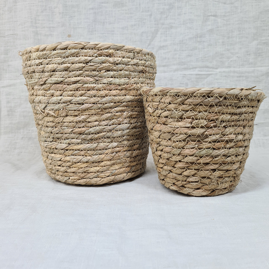 Natural Basket Planter - 2 Sizes