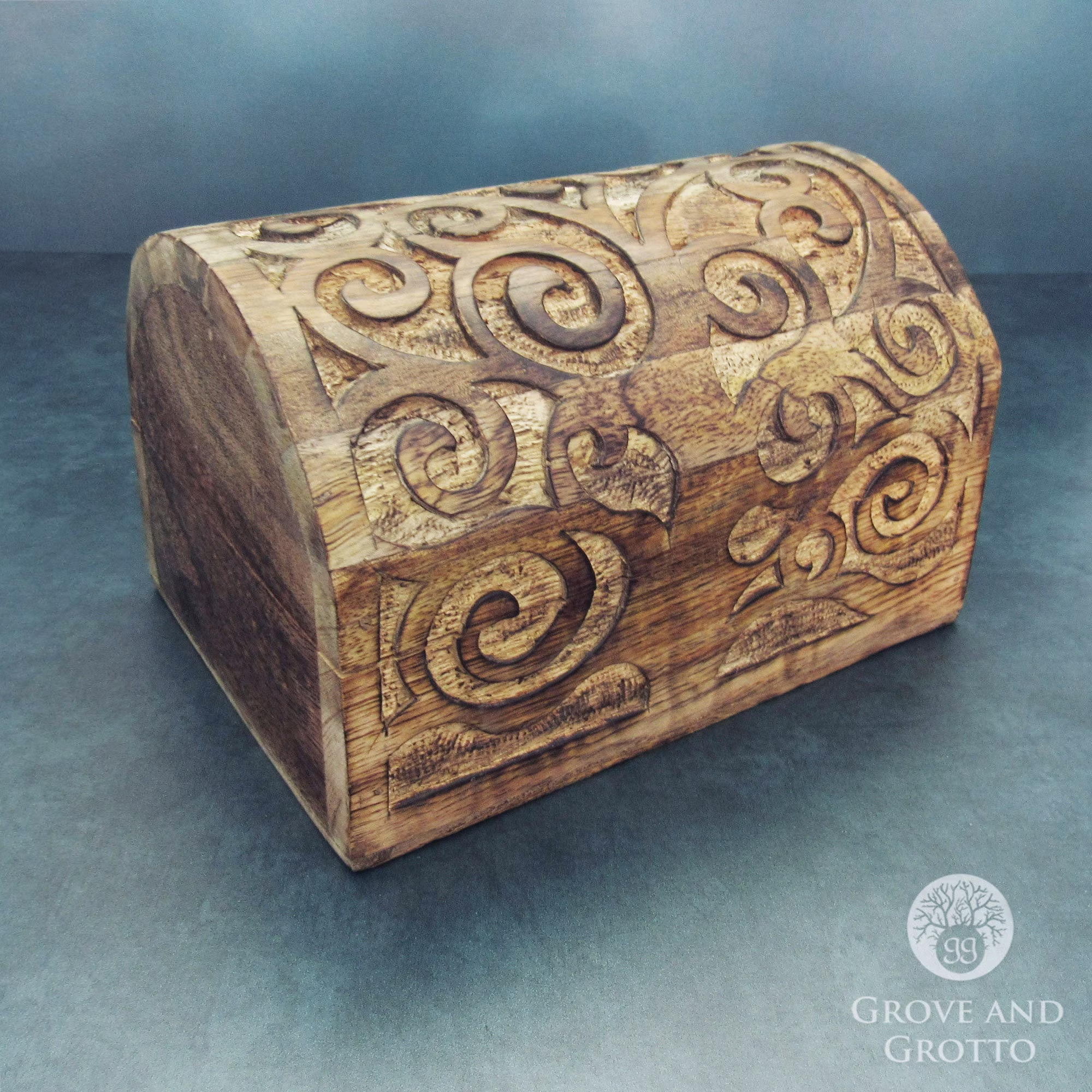 Spiral Tree Of Life Chest With Domed Lid