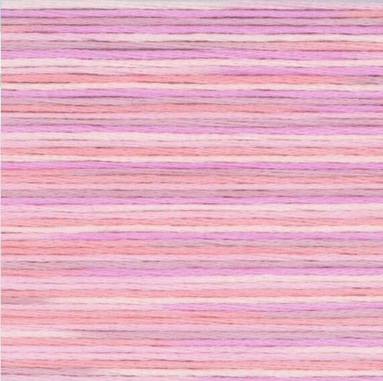 Cosmo Seasons Variegated Pink #5001 Embroidery Floss - Lecien 5000 Series