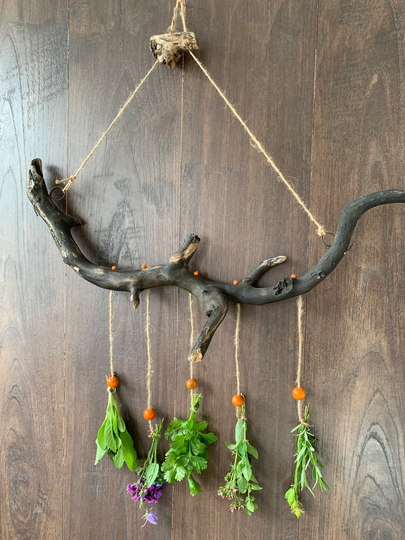Herb Drying Rack/Dried Flower Rack /Rustic Herb Drier/Flower Drier