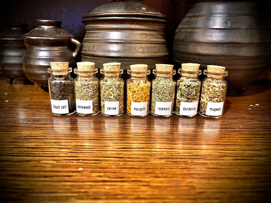 Witch's Herb Bottle Collection - Black Salt