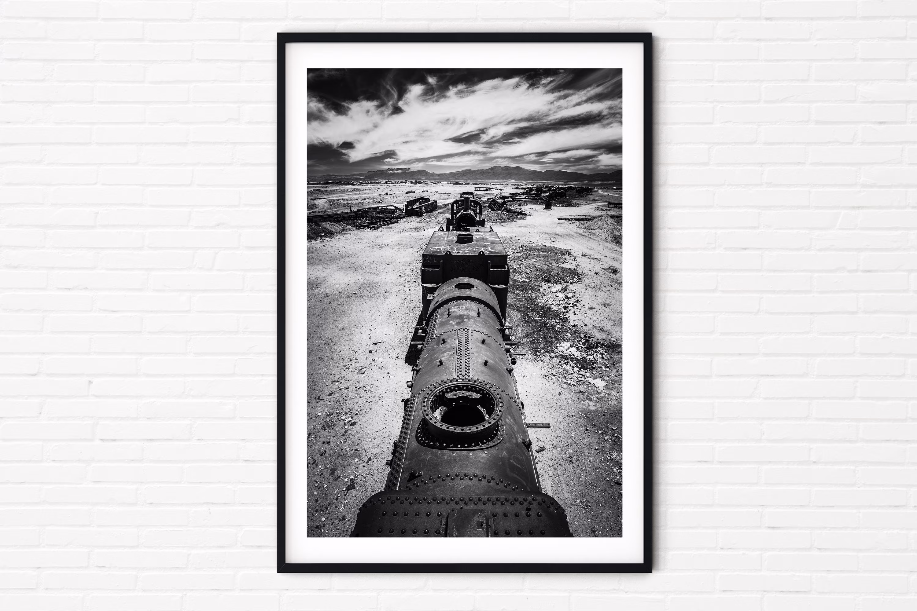 Uyuni Salt Flats Photo Prints | Bolivia Train Cemetery Travel Photography Black & White Framed Wall Art Ready To Hang Original Artwork