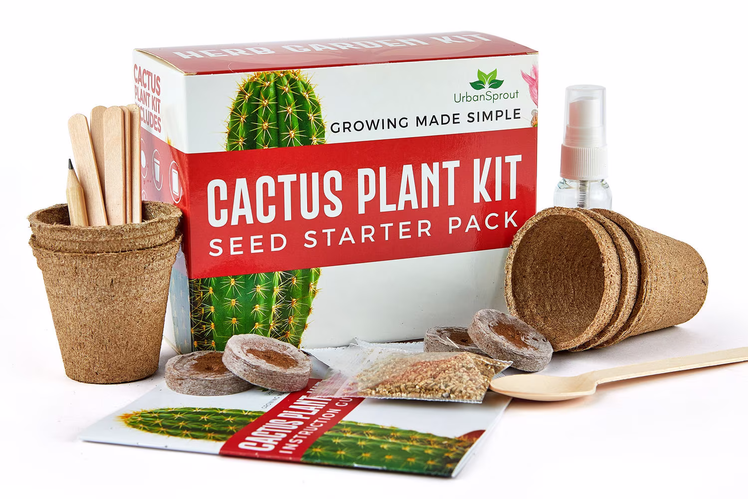Cactus Kit - Grow Your Own Cacti Plants Indoors -Gardening Gift