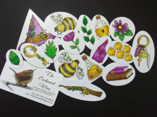 Bee Witch Sticker Set
