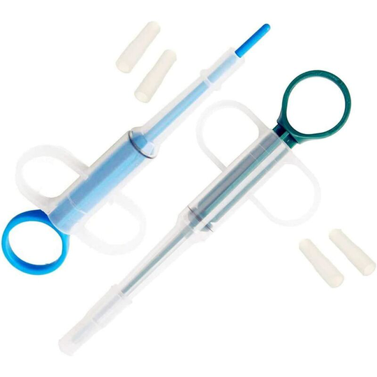 2 Pcs Safety Pet Medicine Feeder Silicone Soft Tip Syringe Pet Medical & Liquid FeedingTool