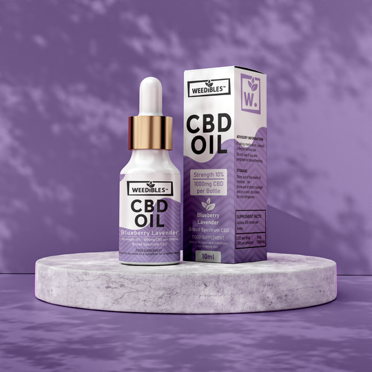 Weedibles Blueberry Lavender CBD 1000mg 10% Oil