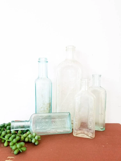 Old Bottle Collection - Pharmacy Medicine Bottles