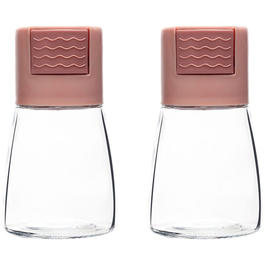 Fvbjd - Farmhouse Salt and Pepper Shakers for Kitchen Counter - Easy Refilling card pink