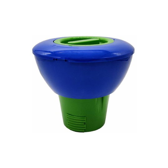 Swimming Pool Cleaning Tool Medicine Device Swimming Pool Chlorine Dispenser Swimming Pool Floatings Chemical Chlorine Dispenser (blue-green without