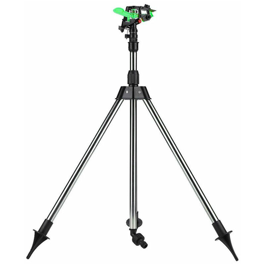 Lawn Sprinkler, Garden Plant Watering Tripod Water Sprinklers for Yard Lawn, 360 Degree Rotating Automatic Ground Tumbler Nozzle, Irrigation Sprayer