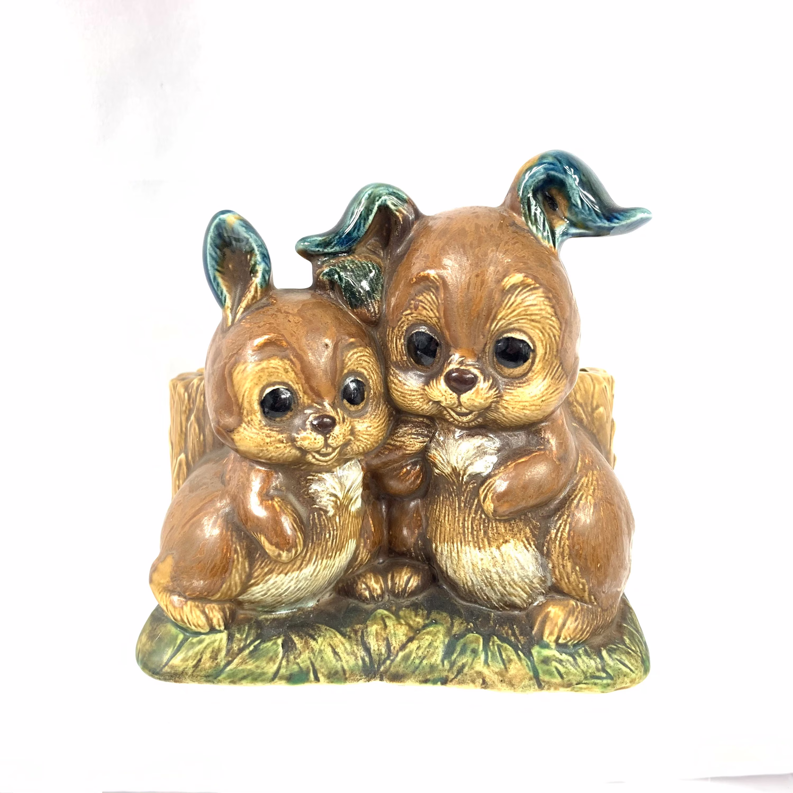 Napco Napcoware Japan Planter 9236 Bunny Rabbits