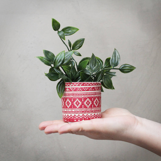 Red 'Geo' Pots