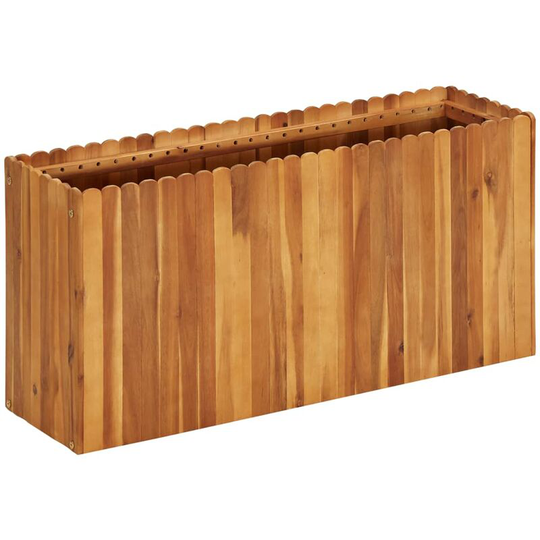 Garden Raised Bed 100x30x50 cm Solid Acacia Wood - Brown