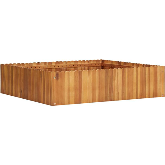 Hommoo - Garden Planter 100x100x25 cm Solid Acacia Wood VD29900