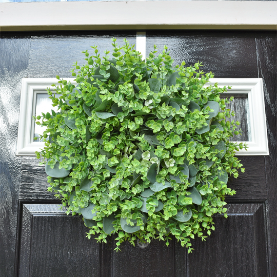 Faux Greenery Eucalyptus, All Season, Wreath For Front Door
