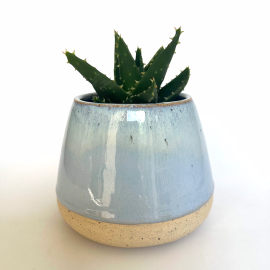 Ceramic Planter With Layered Glazing, Small Wheel Thrown Plant Pot, Pottery Gift, Succulent Or Cacti