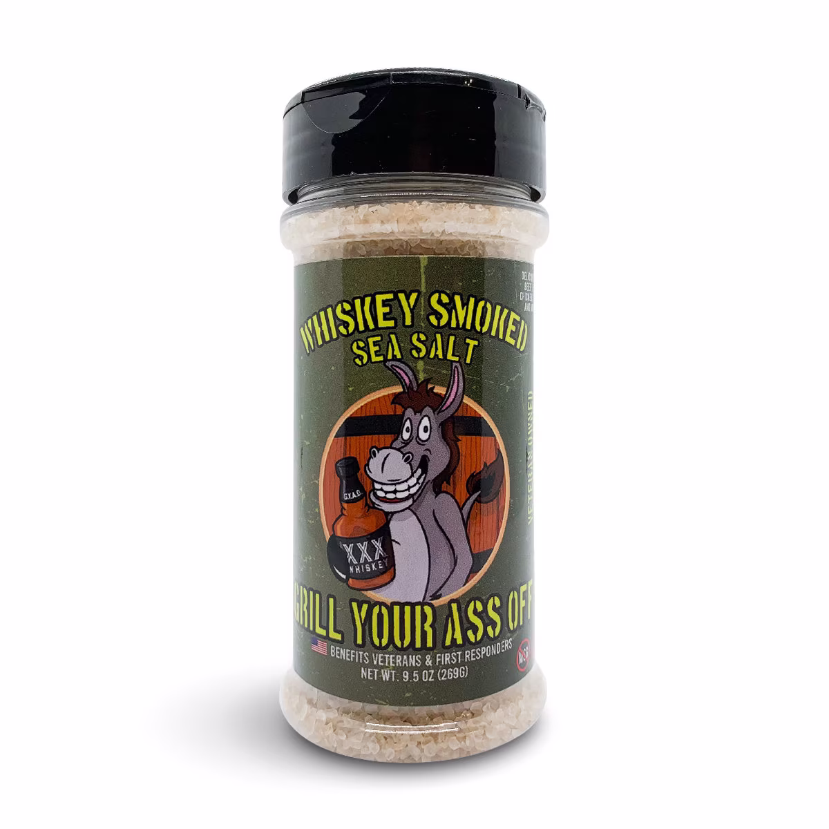 Sea Salt Whiskey Smoked Gourmet - Grilling Bbq Rubs Spice Blends Homemade Pit Smoker Kitchen Veteran Owned Texas Made Men Gift