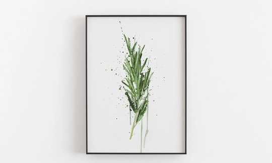 Christmas Gift Herb Wall Art Print