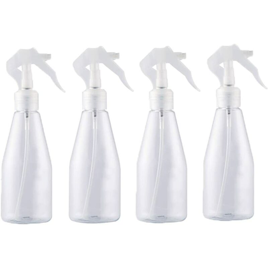 4 Pieces 200ML Empty Spray Bottle, Spray Bottle, Empty Spray Bottles Clear Plastic, Spray Bottles for Garden, Plant, Cleaning, Gardening, Cosmetic,
