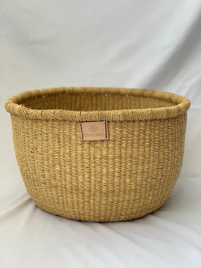 Large Natural Handwoven Plant Basket