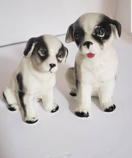 Vintage Puppy Salt & Pepper Shaker Set