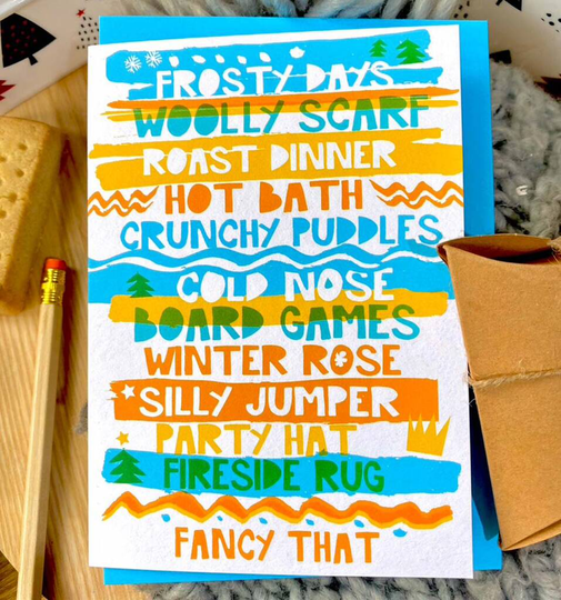Seasons Greetings Pack Of Four Cards