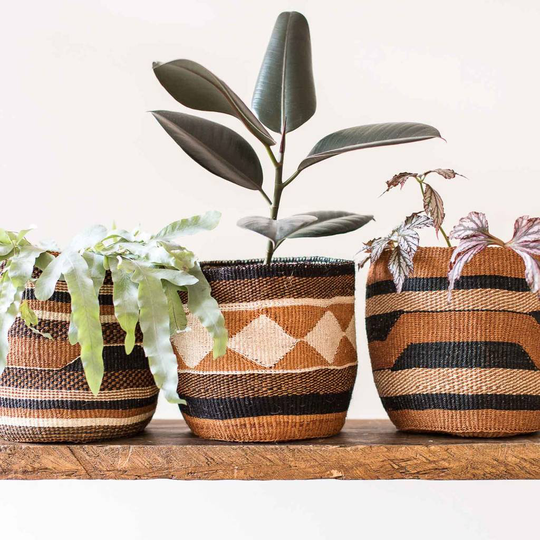 Geometric Basket Planters