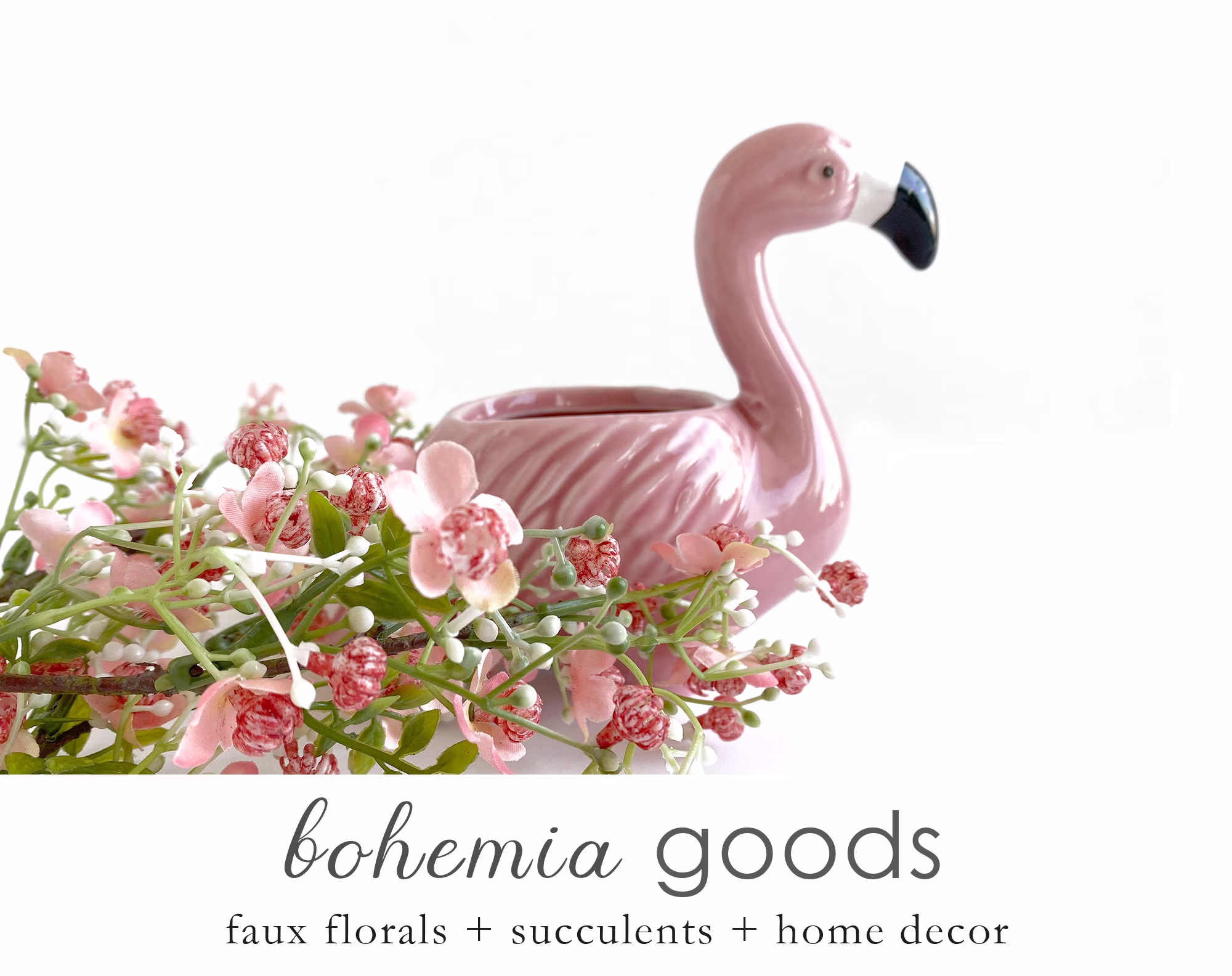 Flamingo Planter, Pink Mother's Day Gift, Tropical Small Planter