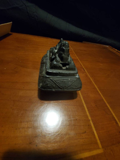 Vintage/Antique Foo Dog Metal Incense Burner/Holder Yamato Trading Co Inc Japan - New York, Solid
