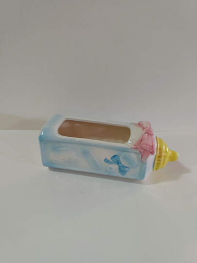 Vintage Reuben's Original Baby Bottle Planter Nursery Kitsch Shabby Chic Birthday