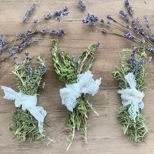 Mini Rosemary Bouquet Bundle With Lavender Accents
