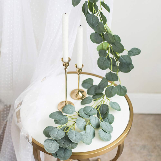 Artificial Trailing Eucalyptus Branch, Faux Plant Decoration, Artificial Flowers, Free Worldwide Delivery