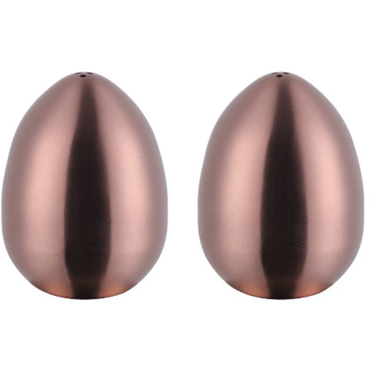 Stainless steel egg seasoning jar kitchen salt and pepper shaker with three holes Rose gold