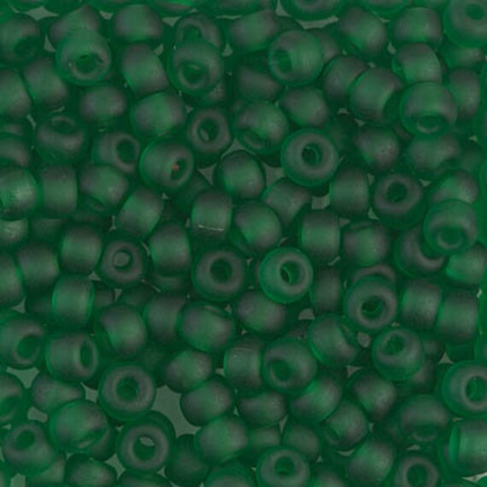Seed Bead 6-146F Miyuki Beads 6/0 Matte Transparent Green 20 Grams Diy