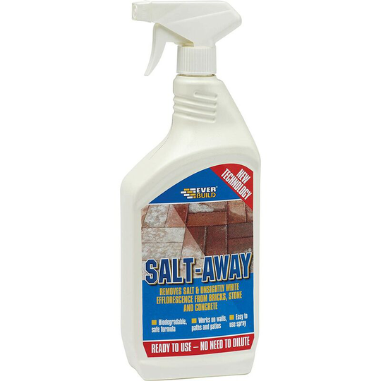 Salt-Away Spray Removes Salt Stains Efflorescence Marks 1L SALT1 - Everbuild