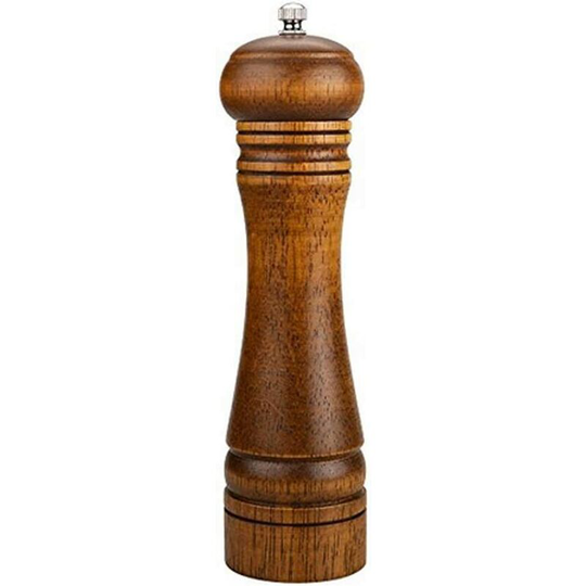 Perle Rare - Ninonly Wooden Manual Pepper Mill Salt Grinder Classic Pepper Shaker Oak Salt Shaker with Adjustable Magnification Ceramic Spice