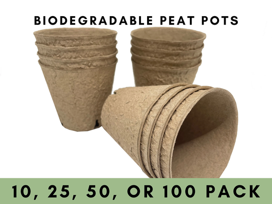 Biodegradable Seed Starter Peat Pots | Compostable Nursery Seedling Germination For Herbs