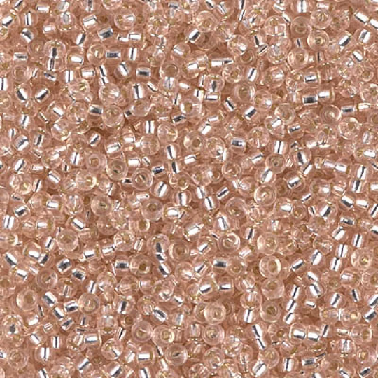 Miyuki Seed Beads 11/0 Silver Lined Lt Blush , 0023-New