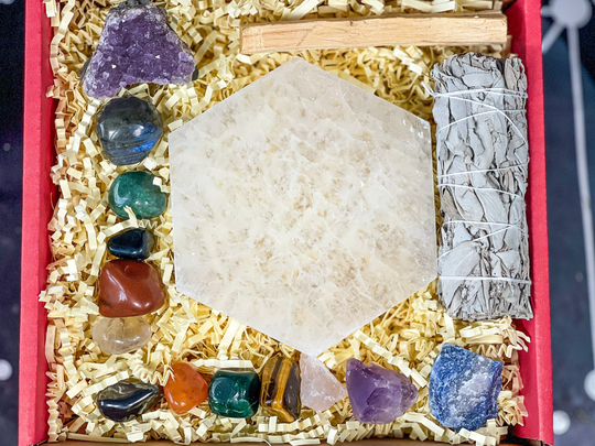 Large Deluxe Beginners Crystal Set, Starter Kit Box, Gift Set For Beginners, Premium Gem Box