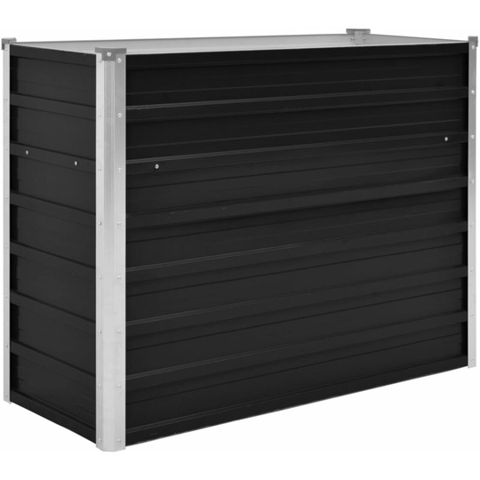 Garden Raised Bed Anthracite 100x40x77 cm Galvanised Steel Vidaxl Anthracite