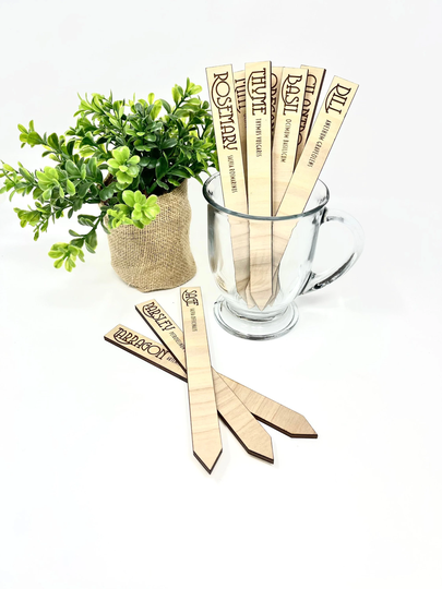 Herb Garden Markers, Birthday Gift For Gardener, Gardener