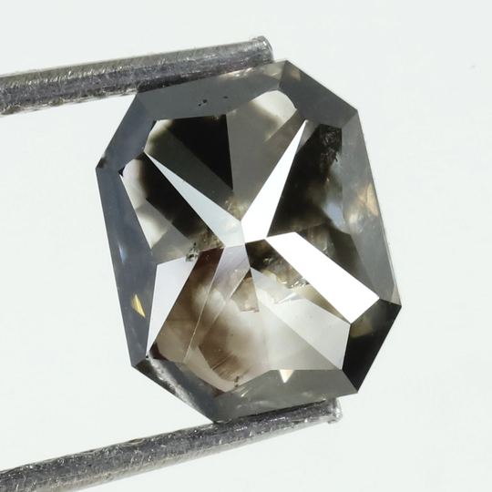 1.18 Ct, Salt & Pepper Diamond, Radiant Natural Loose Cut, Gifts, Jewelry, Diamond Ring, On6-125