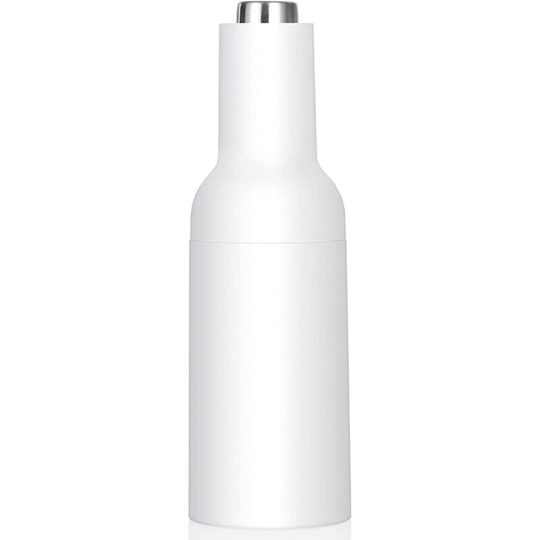 Automatic Gravity Salt and Pepper Grinder,Electric Ceramic Core Mills Shaker, Black and White White