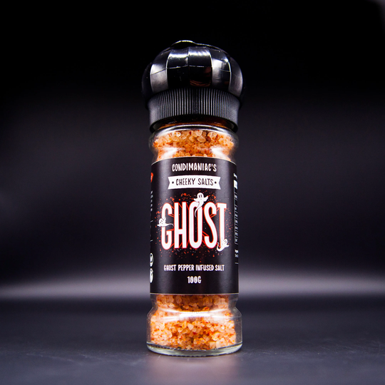 Cheeky Salt Super Hot Ghost Chilli Sea Salt Grinder By Condimaniac | 100G