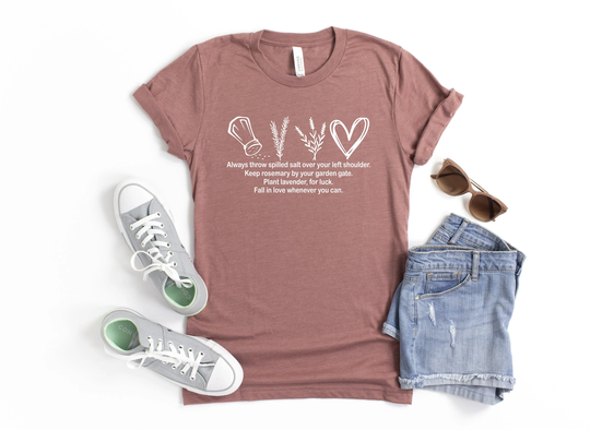 Practical Magic Shirts, Salt Rosemary Lavender Love Inspirational Spell Gifts