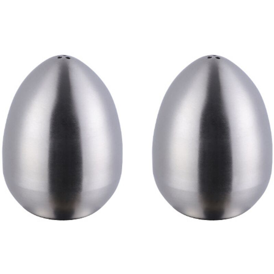 Stainless steel egg seasoning jar kitchen salt and pepper shaker with three holes true color