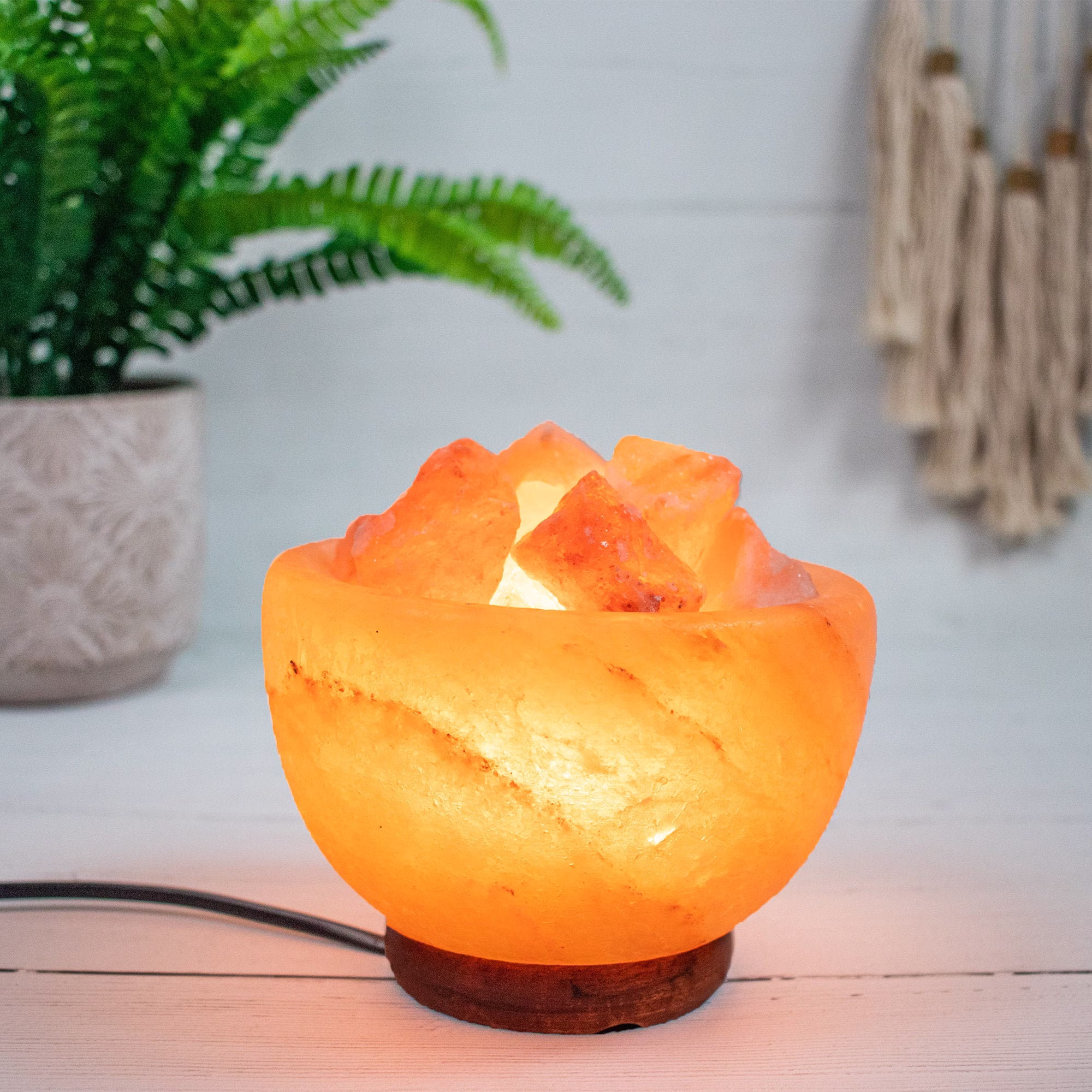Himalayan Salt Bowl, Fire Lamp, Products, Lamp