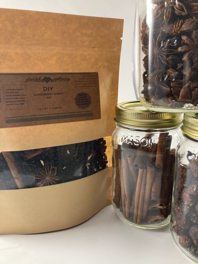 Elderberry Syrup Kit Diy -All Organic Ingredients -Just Add Raw Honey & Water