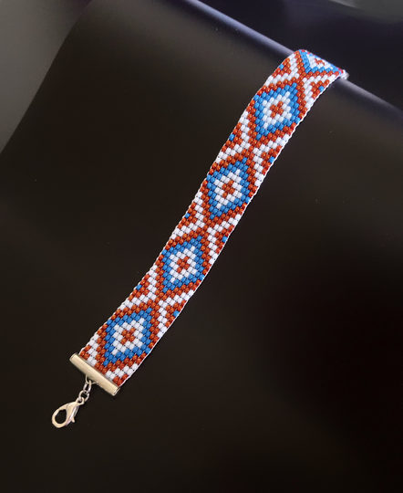 Geometric Seed Bead Loom Stacking Bracelet, Gifts For Her, Best Friend Gift